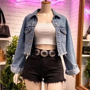 Steve Madden Fashion Belt Black/Nickel Size Large 43 Inch Long $42 Value